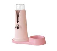 Homyl Hamster Drinking Feeder No Drip Water Dispenser Automatic Kettle with Stable Base Leakproof Food Grade PP Metal Construction Easy Cleaning An, pink