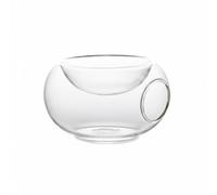 Homyl Heat Resistant Bowl Borosilicate Glass Serving Bowl Plate Tableware Suitable for Restaurants Banquets Chefs Home Use, 200ml