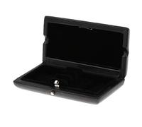 Homyl Oboe Reed Case Black PU Leather Cover Reed Case for 3 Oboe Reeds Protect Against Moisture, 3.54x1.77x0.79inch