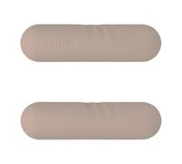 Homyl Pair of 1kg Dumbbells, Light Dumbbells, Non-Slip Silicone Coated Cast Iron Hand Weights, Compact Size for Home Gym, Pilates, Dance, Cardio & Kids, Adults Strength Training, Gray Brown