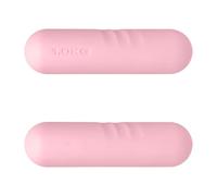 Homyl Pair of 1kg Dumbbells, Light Dumbbells, Non-Slip Silicone Coated Cast Iron Hand Weights, Compact Size for Home Gym, Pilates, Dance, Cardio & Kids, Adults Strength Training, Pink
