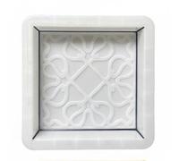 Homyl Paving Brick Concrete Form Stepping Stone Polypropylene Material for Creating Custom Walkways Suitable for Garden Landscaping Patio Yard Decoration, 25x25x5cm Guocui No. 4