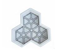 Homyl Paving Brick Concrete Form Stepping Stone Polypropylene Material for Creating Custom Walkways Suitable for Garden Landscaping Patio Yard Decoration, 25x25x5cm Hexagonal Maple Leaf
