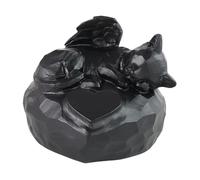 Homyl Pet Memorial Stone Cemetery Marker Heart Shaped Figurine Pet Memorial Statue