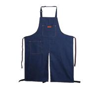 Homyl Pottery Denim Split Leg Apron Portable Breathable Hanging Neck Mens And Womens for Kitchen Yard Crafts Ceramic Sculpture Gift