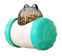 Homyl Puzzle Feeder Roller Dog Cat Food Dispensing Toy Bear Interactive Toy Improving Treat Dispenser Roller Material Suitable Fo, Blue