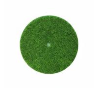 Homyl Simulation Lawn Turf Artificial Grass Mat Round Turf Pad Greenery Craft Mat With Thick Flocking Textile Suitable for micro landscapes fairy gardens, Diameter 6.5CM With 4MM Hole