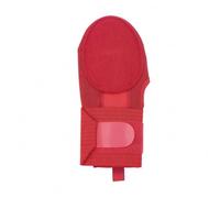 Homyl Sliding Protection Adjustable Wrist Strap Padded Palm Layered Textile Pull Tab Comfortable Fit Suitable for Baseball Softball Field Play, Red, Fingerless Left Hand Sliding Glove