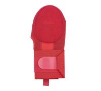 Homyl Sliding Protection Adjustable Wrist Strap Padded Palm Layered Textile Pull Tab Comfortable Fit Suitable for Baseball Softball Field Play, Red, Fingerless Right Hand Sliding Glove