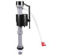 Homyl Toilet Filling Valve Set Filling Valve Flush Valve Spare Part Made of PP Material Low Noise Easy Installation for Bathroom Replacement Home Us, Red Clip