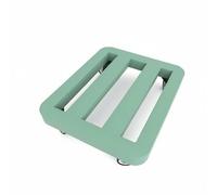 Homyl Tray with Stand Plant Mover Roller Cart Metal Frame Support Heavy Planters with Caster Wheels Smooth Rolling for Organizing Living Room Suitable for Patio and Home Use, Green, 250 300 90mm