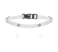 Homyl Triathlon Race Belt with 6 Gel Loops, Reflective Universal Fit Accessory, 90cm Long, Flexible for 5K/10K Races And Training, Grey