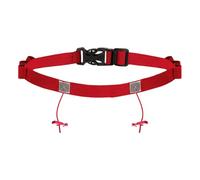 Homyl Triathlon Race Belt with 6 Gel Loops, Reflective Universal Fit Accessory, 90cm Long, Flexible for 5K/10K Races And Training, Red