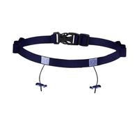 Homyl Triathlon Race Belt with 6 Gel Loops, Reflective Universal Fit Accessory, 90cm Long, Flexible for 5K/10K Races And Training, Black