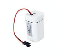 Homyl Urinal Power Supply Box Holder Pack For Automatic Flush Valve Faucet Controller With 4 AA Case 6V DC Output Housing Suitable for schools libraries, White, Sm Female Plug