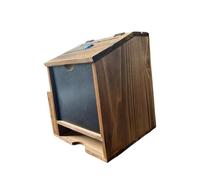 Homyl Wooden Suggestion Box, Ballot Box, Mailbox with Lock, for Fundraising, Tip Drop, Restaurants, Weddings