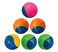 HOMYY 6pcs Squeaky Dog Toys,Dog Balls Teeth Cleaning Puppy Chew Toys Pet Training Ball Dog Interactive Dog Ball