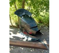 HOMYZ Uruk Hai Orc Helmet - Medieval Knight Dwarves Antique Uruk-Hai Helmet - Lord of the Rings Fantasy LARP Prop Helmet