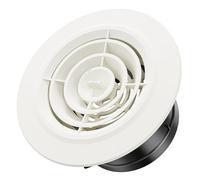 Hon&Guan 100mm Round Adjustable Air Vent with Flyscreen Mesh 4 Inch Closeable Circular Ventilation Grille Vents Cover Indoor for Walls Ceiling