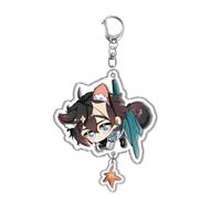 Hon kai Star Rail Acrylic Keyring Hon kai Character Figure March 7th Dan Heng Himeko Asta Acrylic Keychain Bag Decorative Pendant Anime Cosplay Party Accessories (A)