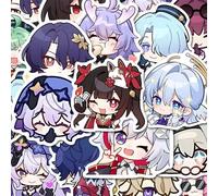 Hon Kai Star Rail Stickers, 161 Pcs Star Rail Figure Vinyl Waterproof Sticker Decals for Party, Water Bottle Scrapbook Laptop Skateboard Computer for Teens Students