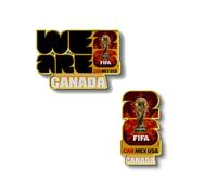 HONAV 2026 FIFA World Cup Lapel Pin Pack, Officially Licensed Collectible Souvenir, Gift & Event Keepsake (Pack of 2)