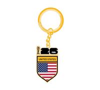 HONAV 2026 FIFA World Cup USA Flag Keychain - Officially Licensed Soccer Accessory, Collectible Souvenir Gift for Fans, Durable Metal Key Ring for Keys, Bags, Backpacks & Travel