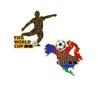 HONAV FIFA World Cup 2026 Lapel Pin Bundle - Officially Licensed Collectible Souvenir - Gift & Event Keepsake (2-Pack)
