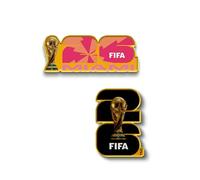 HONAV FIFA World Cup 2026 Miami Host City Lapel Pin Bundle - Officially Licensed Collectible Souvenir - Gift & Event Keepsake (2-Pack)