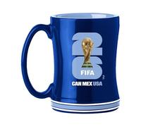 HONAV United States Soccer FIFA World Cup 2026 14oz Sculpted Relief Mug - Bold Ceramic Coffee Cup With Raised Design - Great Gift For USA Soccer Fans & Collectors