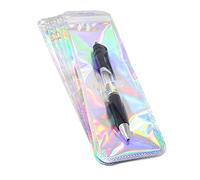 Honbay 100PCS Pen Bags Holographic Packaging Bags Resealable Foil Pouch Bag for Pen Jewelry Lip Gloss Lash Candy Packing (2.56 x9.45 inch)