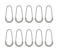 Honbay 10PCS Heavy Duty U Shape Nylon Zipper Pulls Tags Extension Replacement for Backpacks, Luggage, Clothes (Grey)