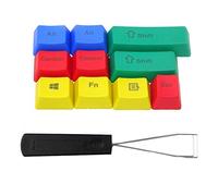 HONBAY 10pcs PBT RGBY Mechanical Keyboard Keycaps with Steel Wire Key Puller