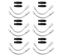Honbay 12PCS V Bike Brake Noodle Cable Guide Pipe Bicycle Cycling Brake Pipe with Rubber Boots for Road Mountain Bikes (6PCS 90° Noodles for Front Wheels, 6PCS 110° Noodles for Rear Wheels)