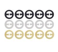 Honbay 15PCS Round Shape Women Bra Strap Control Clips Buckles Shoulder strap anti-slip buckles Conceal Straps for Racer Back