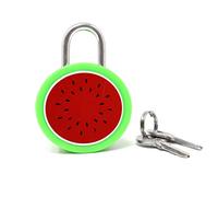 Honbay 1pcs Cute Watermelon Padlock Mini Fruit Padlock Lock with Key - for Jewelry Box, Purse, Handbag, Backpacks, Cabinet, Treasure Chest, Suitcases, Lockers, Letter Box, Diary, Notebook, etc