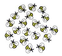 Honbay 20PCS Cute Bee Embroidered Patches Bee Shaped Decorative Patches Embroidered DIY Sew on / Iron on Appliques for Shirts, Coats, Jackets, Backpacks, Hats, Jeans