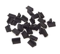 Honbay 30PCS Black Rubber USB Port Cover Anti Dust Protector