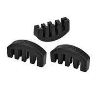 Honbay 3PCS 4/4 Claw Rubber Mute Violin Practice Mute Silencer with 5 Prongs for 4/4 Violin(Black)
