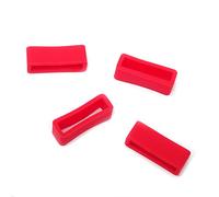 Honbay 4 x Red Rubber Replacement Watch Strap 20mm