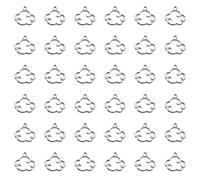 Honbay 60PCS Alloy Cloud Shape Charms Pendant Antique Silver Jewelry Making Accessories for Earrings Bracelets Necklace DIY Making