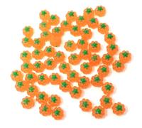 Honbay 60PCS Autumn Pumpkin Resin Charms, Flatback Resin Charms for Jewelry Making, Fall Theme Decoration Accessories for Hair Clip Phone Case