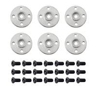 Honbay 6PCS Metal Servo Arms Horn Aluminum Round 25T Standard Servo Disc with Screw for RC Robot Boat Car Airplane Hop-up Parts