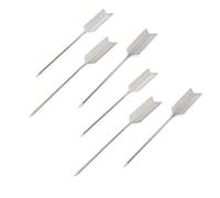 Honbay 6PCS Stainless Steel Feather Cocktail Picks Toothpicks Fruit Sticks Appetizer Picks for Party Home Bar
