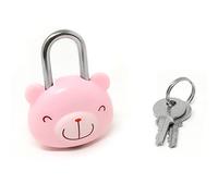 HONBAY | Cute Cartoon Animal Padlock, Mini Bear Padlock Lock with Key - for Jewelry Box, Purse, Handbag, Backpacks, Cabinet, Treasure Chest, Suitcases, Lockers, Letter Box, Diary, Notebook, etc