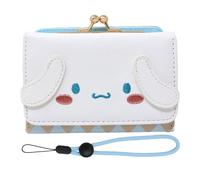 HONBAY | Fashion Cute Cartoon Wallet, Small Wallet, PU Leather Tri-fold Wallet, Money Bag, Coin Cash Cards Pouch Purse, Kiss Lock Change Purse Clutch Purse for Women