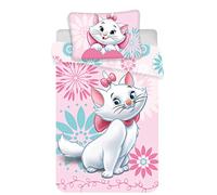 Honbeanify Marie Cat The Aristocats Baby-Bettwäsche, Bettbezug aus Baumwolle, Pink, 100 x 135 cm