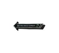 Honbeanify Silver See You Space Cowboy Meme Cowboy Bebop Hard Enamel Pin Badge, Metal