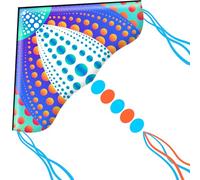 HONBO Large Kites for Kids & Adults,Beginner Kites for Boys & Girls, Easy to Fly Beach Kite Gaint, kite for kids ages 4-8,Easy to Fly Kite (Dots)