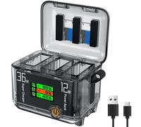 Honbobo Battery Charging Hub for DJI Osmo 360, Fast Charging Case Batteries Charger for DJI Osmo Action 5 Pro/Osmo Action 4/Osmo Action 3